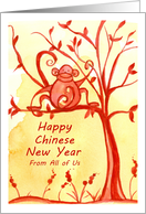 Happy Chinese New Year Of The Monkey From All Of Us card