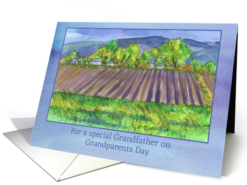 Happy Grandparents Day Grandfather Farm Field card (1483666)