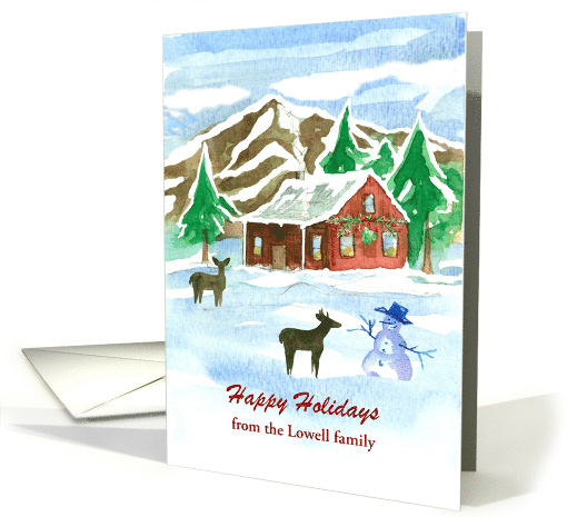 Happy Holidays From Our House To Yours Custom card (1546930)