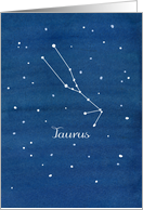 Happy Birthday Taurus Astrology Constellation card
