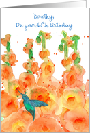 Happy 65th Birthday Hummingbird Custom card