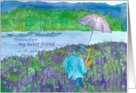 Thinking Of You My Sweet Friend Artist Plein Air Painting card