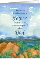 Happy Father’s Day Special Dad Mountain Lake card