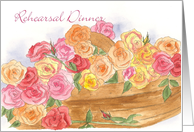 Basket of Roses Invitation card