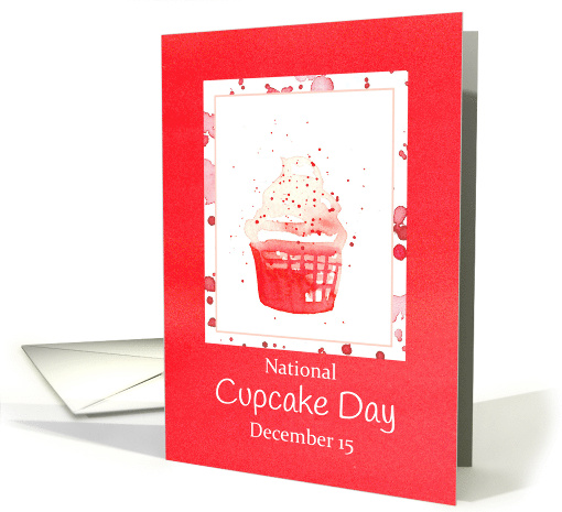 National Cupcake Day December 15 Red Dessert card (1661782)