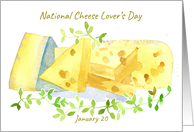 National Cheese Lover’s Day January 20 card