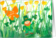 To The Cutest Clover In The Patch St. Patrick’s Day Leprechaun card
