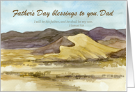 Happy Father’s Day Dad Blessings From Son Bible Verse 2 Samuel card