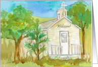 Welcome To Our Church Religious Worship card