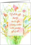 Happy Mother’s Day Kindness Verse Flower Bouquet card