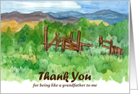 Thank You Like A Grandfather To Me Ranch Corral card