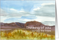 Happy Birthday Across The Miles Desert Landscape card