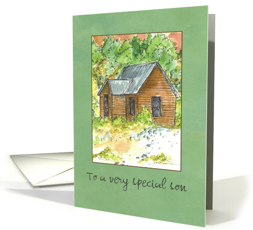 For A Special Son Happy Birthday Desert Cabin card (1754128)