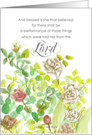 Baptism Congratulations Luke Bible Scripture Roses card