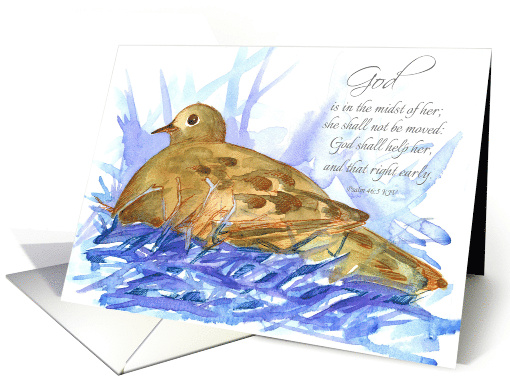 Pregnancy Congratulations Scripture Nesting Dove card (1764236)