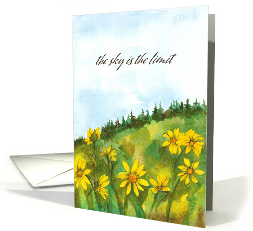 Happy First Workiversary The Sky Is The Limit Landscape card (1796962)