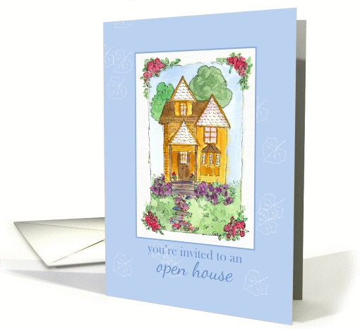 Open House Invitation Business Real Estate Victorian Cottage card