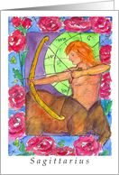 Happy Birthday Sagittarius Astrology Centaur card