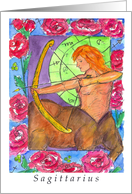 Sagittarius Astrology Sign Centaur Blank card