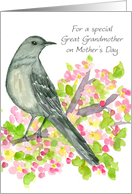 Happy Mother’s Day Great Grandmother Mockingbird card