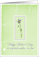 Happy Mother’s Day Special Mother-in-Law Lavender Wildflower card