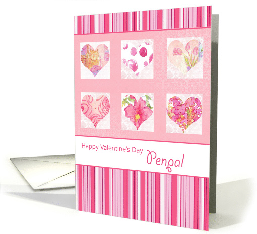 Happy Valentine's Day Pen Pal Heart Collage card (897368)