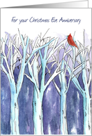 For Your Christmas Eve Anniversary Winter Trees card