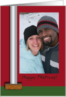Festivus Pole, Happy Festivus, Photo Card, You Customize card