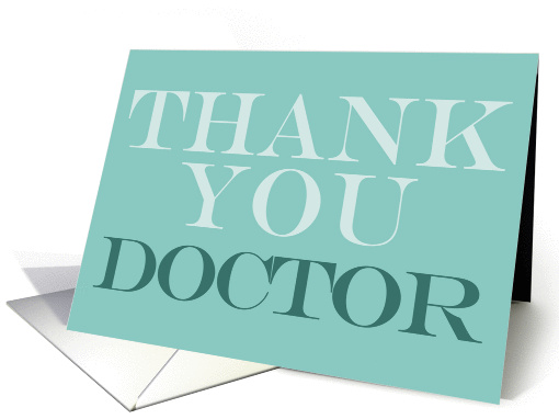 National Doctors' Day, Thank You Doctor card (1059267)