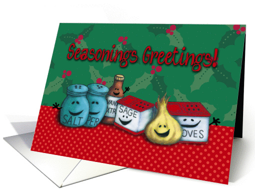 Seasonings Greetings, Holiday Humor, Cooking Spices,... (1192432)