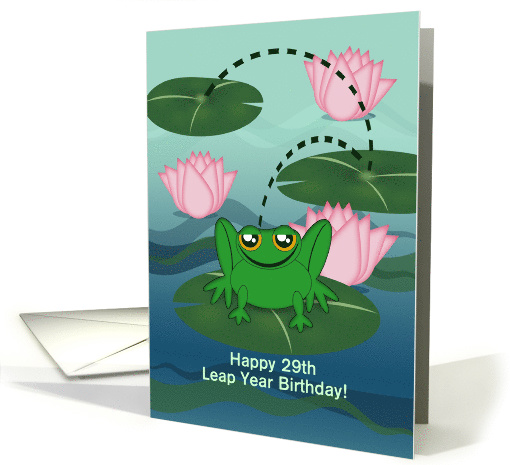 Leap Year Birthday, Your Custom Age, Frog Leaping, Lily... (1416618)