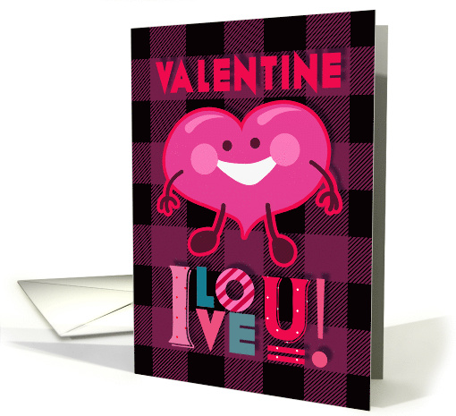 Valentine I Love You! Cute Heart Character, Purple... (1507202)