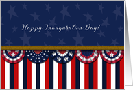 Happy Inauguration Day in the United States Patriotic Banner card