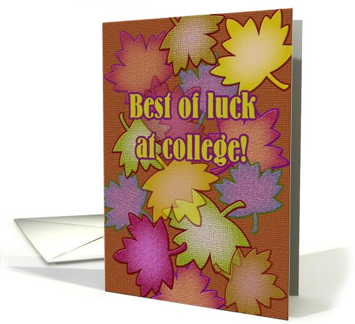 Best Of Luck At College! card (499878)