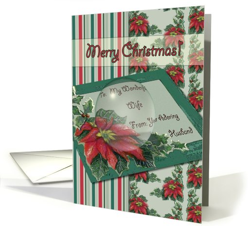Merry Christmas To Wife From Husband card (536626)