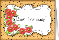 Merci Beaucoup! Thank You! French card