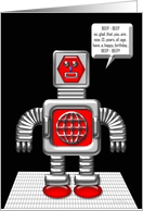 Happy Birthday 13 Year Old Robot card