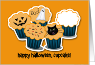 Halloween Cupcakes Boo One Photo You Customize card