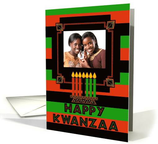 Happy Kwanzaa Kinara Candles Seven Principles Ethnic card (850936)