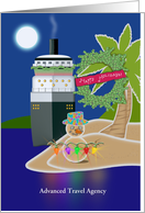 Happy Holidays! Tropical Island Cruise, You Customize card