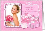 Thank You For The Christmas Gift, Pink Presents card