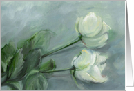 White Roses card
