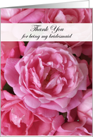 Thank you for being my bridesmaid (Roses) card