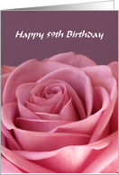 59th Birthday Card -- Rose card