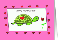 Kids Turtle Valentine -- Turtle Love card