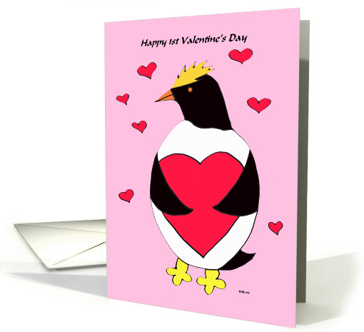 Penguin Love for my 1st Valentine's Day card (144929)