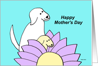 Mothers day from dog (Best Mom) card