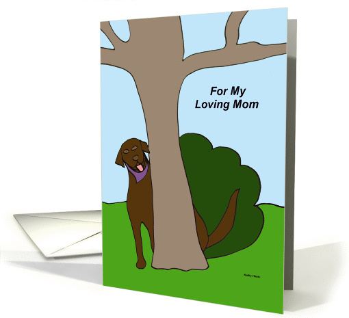 Mothers Day Card from the Dog (Labrador) card (177539)