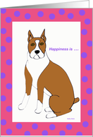 Mothers Day Card from the Dog (Boxer) card