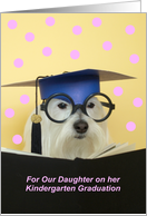 Kindergarten Graduate Dog -- Daughter card